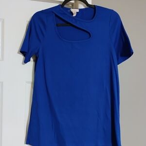 BiBi Royal Blue Short Sleeve Top